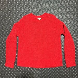 Style & Co Chunky Tight Knit Sweater Pullover Red Casual Preppy Women’s Large